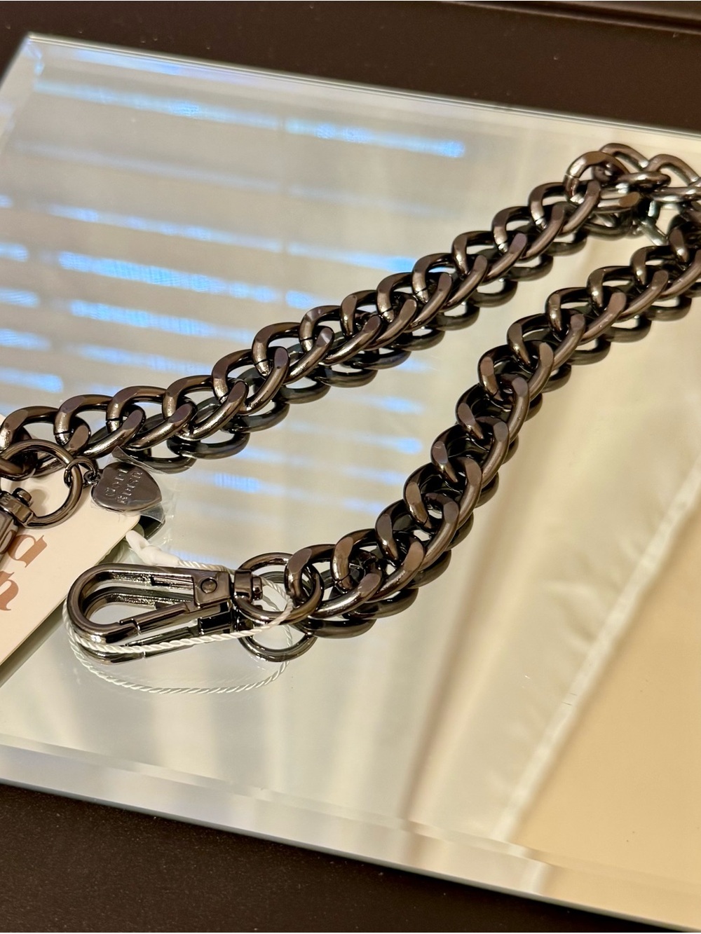 Gold Blush Black Gunmetal Handbag Chain